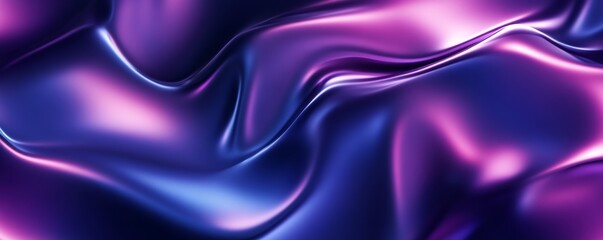 Abstract purple and blue silky fabric texture