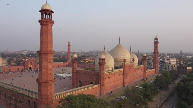 Drone View of Badshahi Mosque Lahore