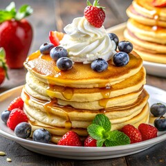 A circular bakery display, with cakes, pastries, and breads artfully arranged around the counter