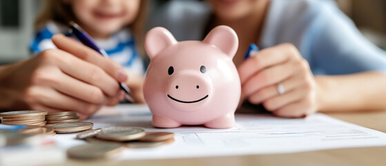 A financial planner conducting a budgeting workshop for families. financial planner conducting