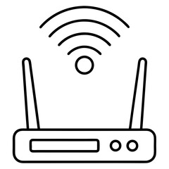 Wifi router icon art vector illustration