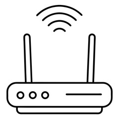 Wifi router icon art vector illustration