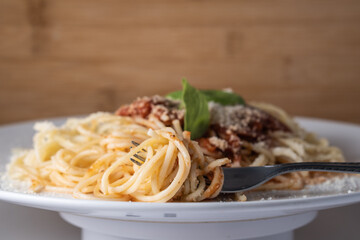 spaghetti pasta food