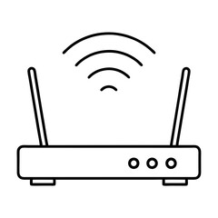 Wifi router icon art vector illustration