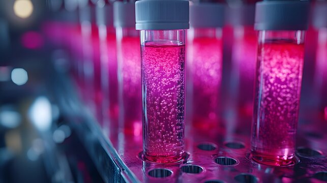 A blood test lab analyzing samples for diabetes diagnosis, representing the medical aspect, high-resolution photorealistic image.
