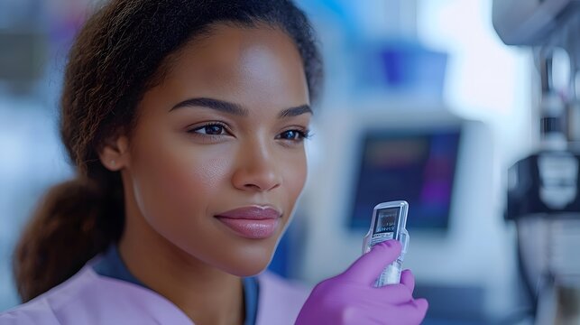 A nurse providing care to a diabetic patient, symbolizing the ongoing healthcare battle against diabetes, high-resolution photorealistic image.
