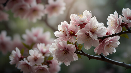 Fototapeta premium Spring Awakening: Pink Cherry Blossoms