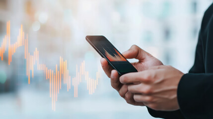 Financial analytics in digital wallet, hologram interface, smart finance tools, live data updates