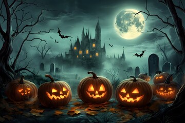 Halloween-themed illustration concept.Halloween-themed illustration concept.