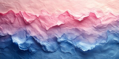 Fototapeta premium Tranquil Pastels: High-Resolution Pink and Blue Marbling, generative ai