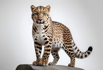 Fototapeta premium Portrait of Tiger Against Light Background