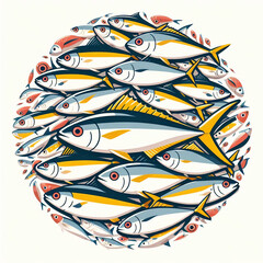 Obraz premium ブリ豊漁