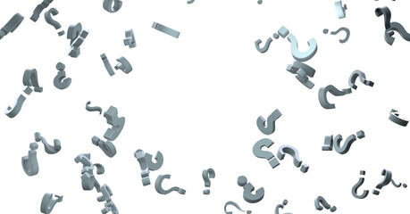 colored question marks background concept