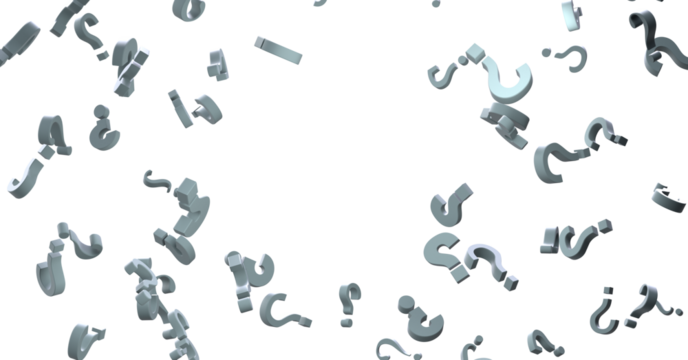 colored question marks background concept