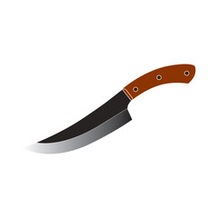 Stylish butcher kitchen knife