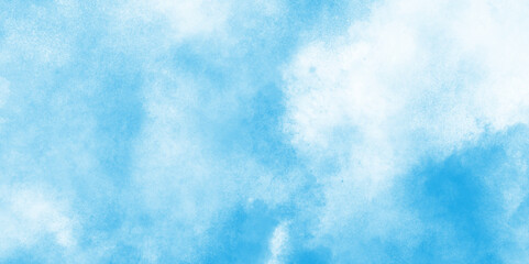 The morning fresh  sky blue texture clouds, watercolor texture and watercolor and grunge blue paper, watercolor abstract painting of blue grunge texture.