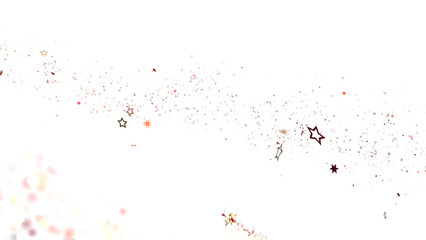 Cosmic Christmas Showers: Dynamic 3D Illustration of Descending Celestial Showers for the Holidays