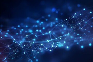 Abstract composition with connecting dots and lines, connecting Dots Wallpaper, Technology Background, Technology Wallpaper, Tech Background, AI Generative