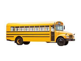 a yellow school bus with doors open