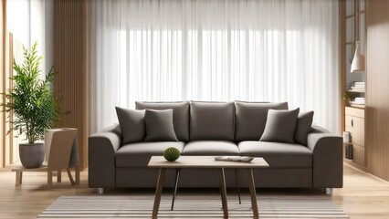Fototapeta premium living room in scandinavian style