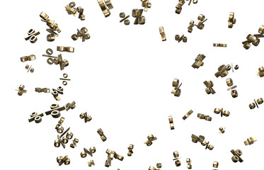 percent sign rain  percentage icon interest rate