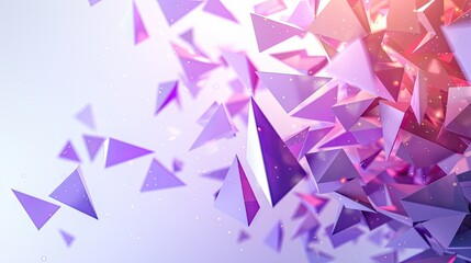 Fototapeta premium Abstract Purple and Pink Geometric Shapes