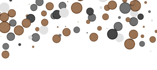 Gilded Festivity: Brilliant 3D Illustration Showcasing a Shower of gold Confetti