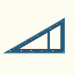 rectangular ruler school linear colored