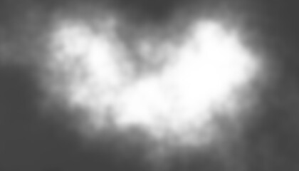 Isolate realistic monochrome fog and clouds on transparent backgrounds specials effect 3d render png