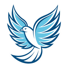 Bird wing dove logo design 17