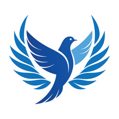 Bird wing dove logo design 19