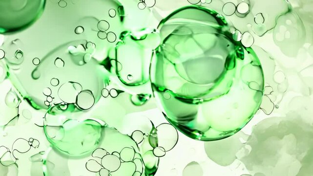 water drops on green