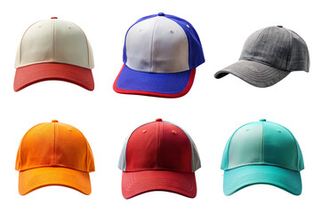 Side View of Hat Cap with Clipping Path on Transparent Background &ndash; PNG Format