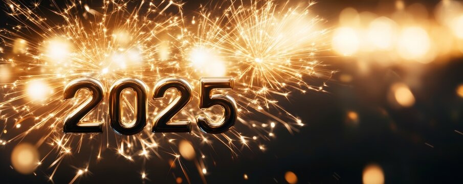 Celebrate the New Year 2025 with dazzling fireworks, sparkling lights, and festive parties. Perfect for capturing the joy of holiday events and night-time celebrations