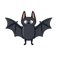 Obraz premium Halloween bat vector drawing isolated on a transparent background 