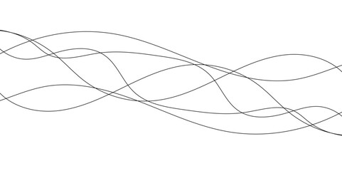 Abstract white blend digital technology flowing wave lines background. Wave textures line white background design.