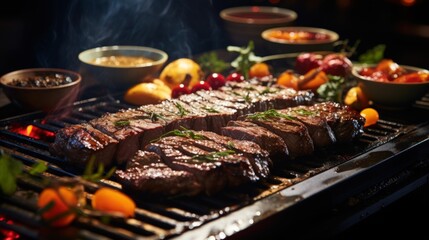 Teppanyaki Grilled Kobe Beef. Best For Banner, Flyer, and Poster