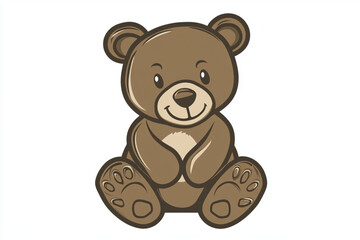 Obraz premium Cute baby vector stylized logo vector isolated on white background
