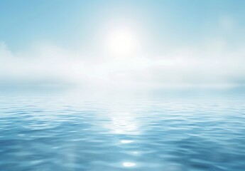 Obraz premium Soft Blue and White Abstract Gradient Background with Dreamy Effect