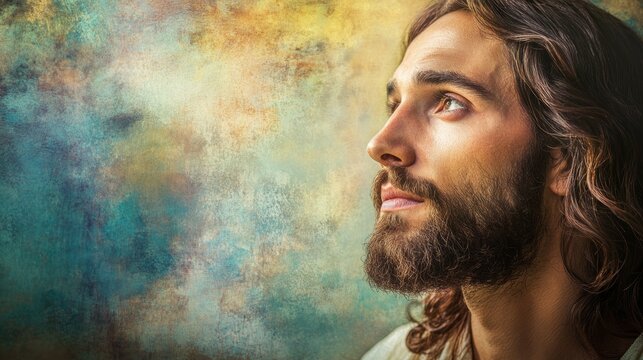 Jesus Christ in Tranquil Portrait