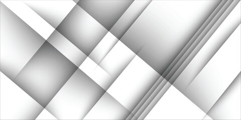 White abstract geometric background as stage with crossed lines, corners and polygon shapes as wall, wood table in soft light gradient white color modern