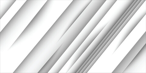 Obraz premium White abstract geometric background as stage with crossed lines, corners and polygon shapes as wall, wood table in soft light gradient white color modern