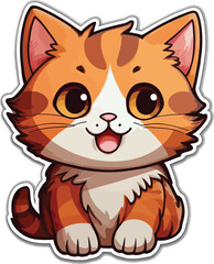cute and adorable cat sticker 3