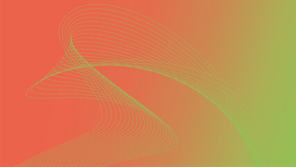 Abstract glowing wave lines on gradient background. Dynamic modern wavy pattern design. Modern Futuristic technology concept flowing wavy thin lines.