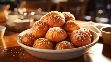 Loukoumades Greek Honey Puffs. Best For Banner, Flyer, and Poster