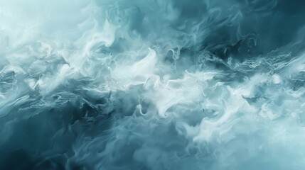 Obraz premium A blue and white image of smoke and steam