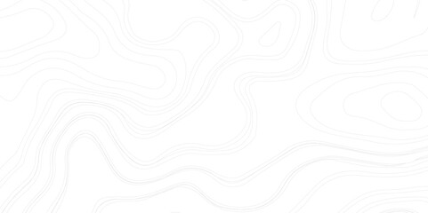 Abstract Contour Topographic Line Pattern in Black and White. Minimal Topographic Map Pattern Background