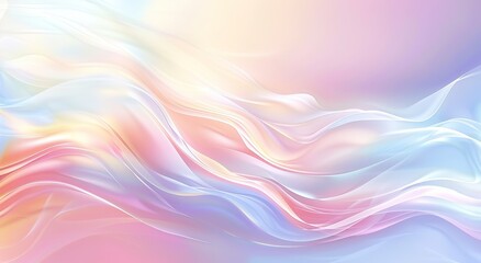 Colorful Pastel Rainbow Gradient Background with Ample Copy Space.