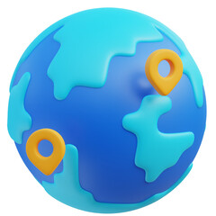 3D Icon Traveling Travel World