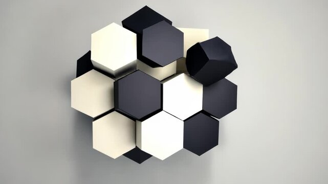 abstract background with hexagons